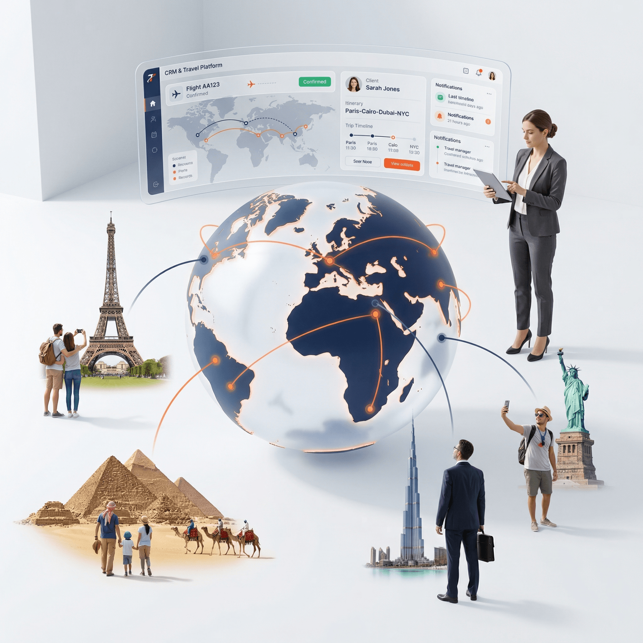 Trasealla travel agency platform — booking management and tour package dashboard